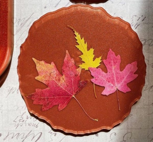 leaf coasters