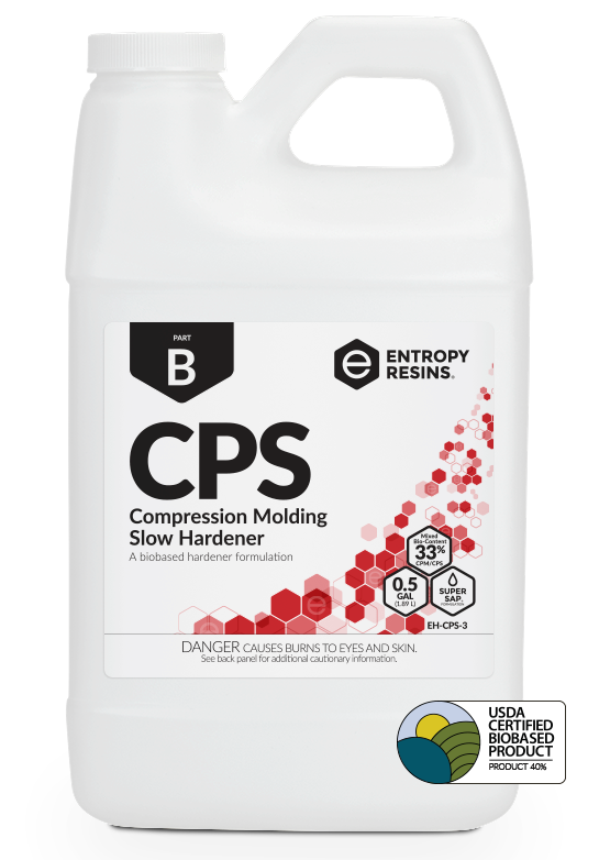 CPS Compression Molding Slow Hardener is a USDA Certified Biobased Product by Entropy Resins