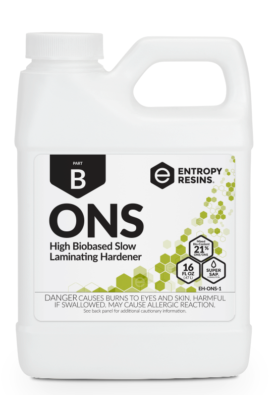 ONS High Biobased Slow Laminating Hardener by Entropy Resins