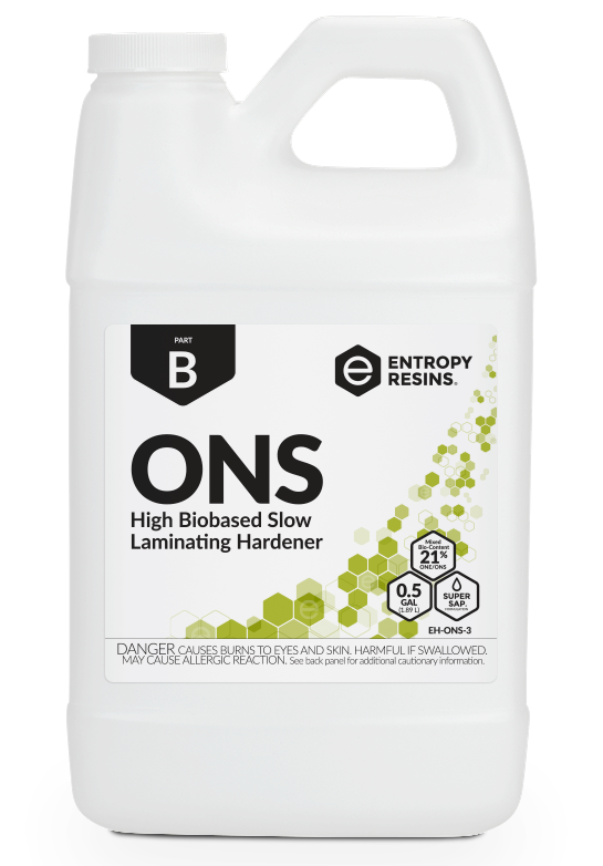 ONS High Biobased Slow Laminating Hardener by Entropy Resins