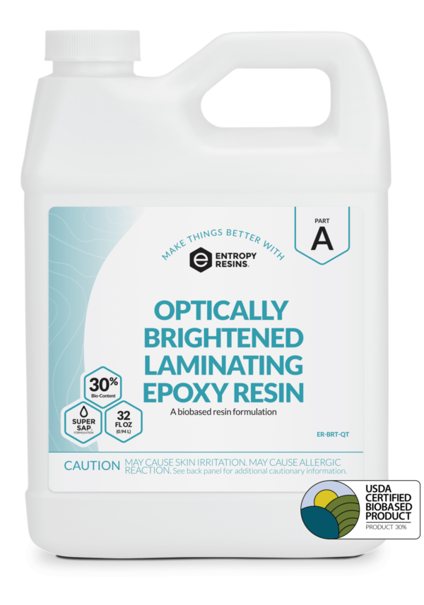 Optically Brightened Laminating Epoxy Resin