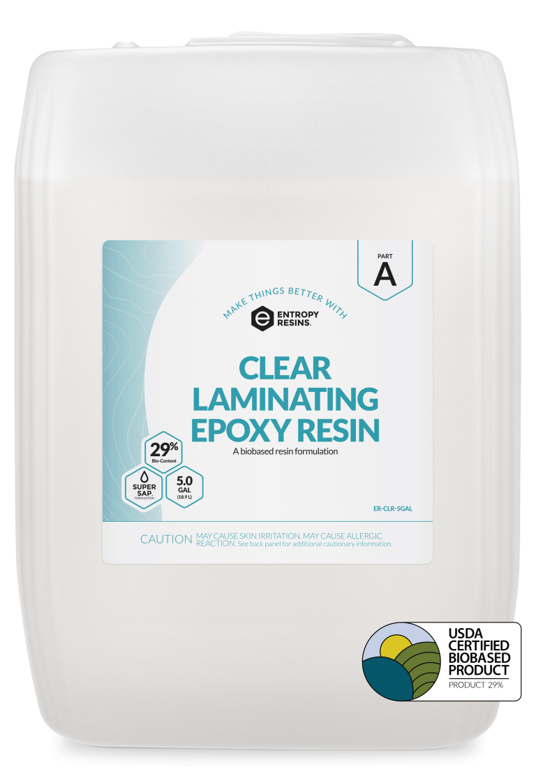 Clear Laminating Epoxy Entropy Resins