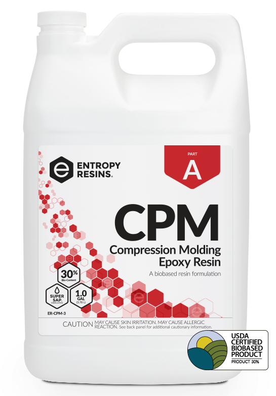 CPM Compression Molding Epoxy Resin is a USDA Certified Biobased Product by Entropy Resins