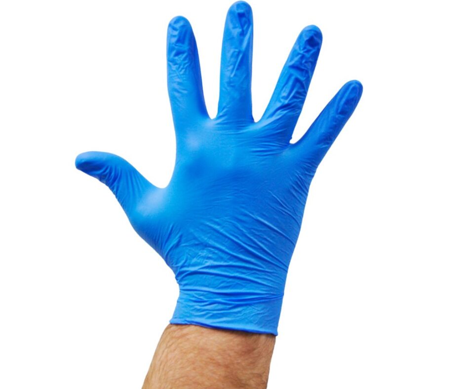 Blue Nitrile Gloves for Epoxy